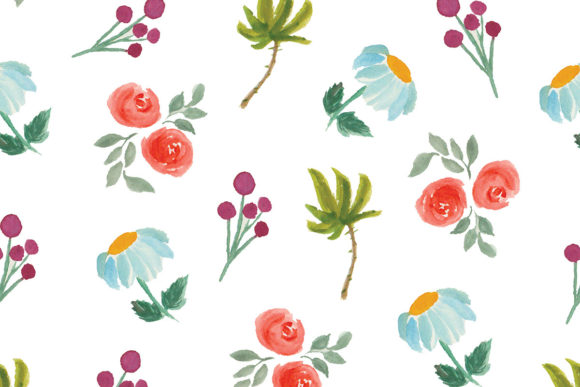 Download Retro Flower Pattern Seamless Vector - Flower pattern Collection