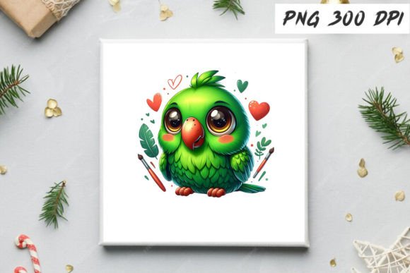 Download Cute and Funny Green Parrot Sublimation - Sublimation Collection