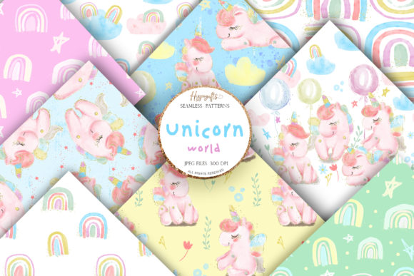 Download Unicorn Rainbow Patterns - Rainbow Collection