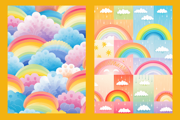 Download Summer Rainbow Patterns - Rainbow Collection