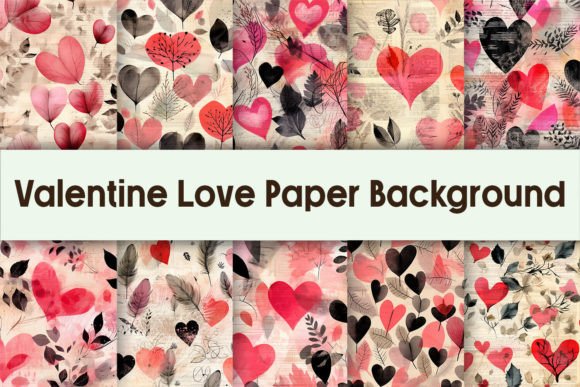 Download Valentine Love Paper Background - Valentine Collection
