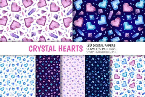 Download Hearts Seamless Patterns, Valentines Day - Valentine Collection