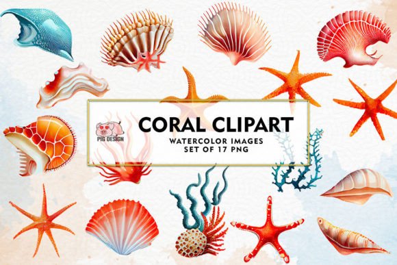 Download Coral Watercolor Sublimation Clipart - Sublimation Collection