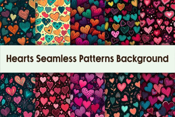 Download Hearts Seamless Patterns Valentines Day - Valentine Collection