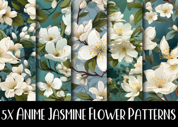 Download Anime Jasmine Flower Patterns Collection - Flower pattern Collection