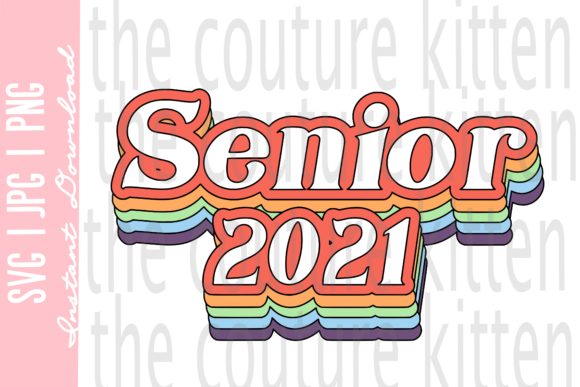 Download Retro Rainbow Senior 2021 - Rainbow Collection