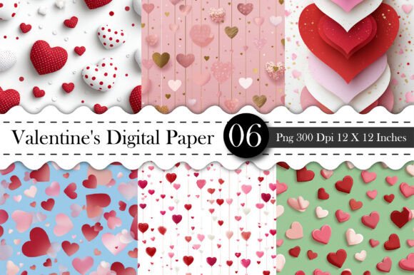 Download Love Seamless Patterns - Valentines Day - Valentine Collection
