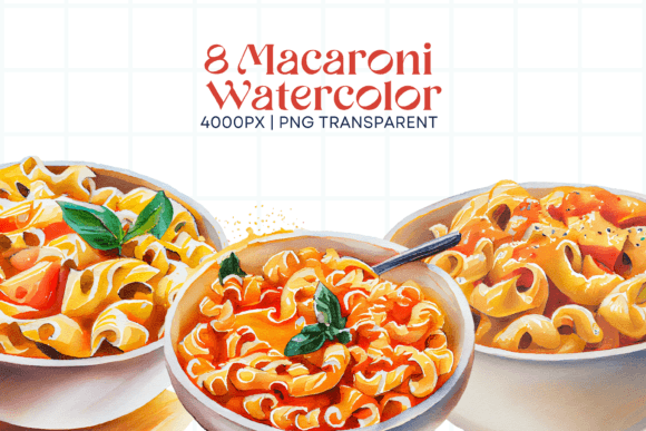 Download Macaroni Watercolor Sublimation Clipart - Sublimation Collection