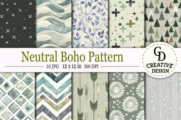 Download Neutral Boho Pattern - Boho pattern Collection