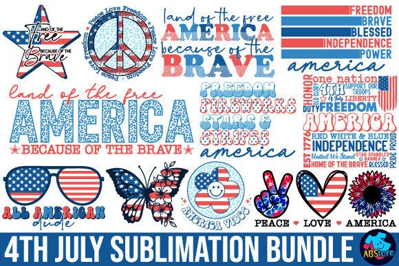 Download 4th July Sublimation Design Bundle - Sublimation Collection