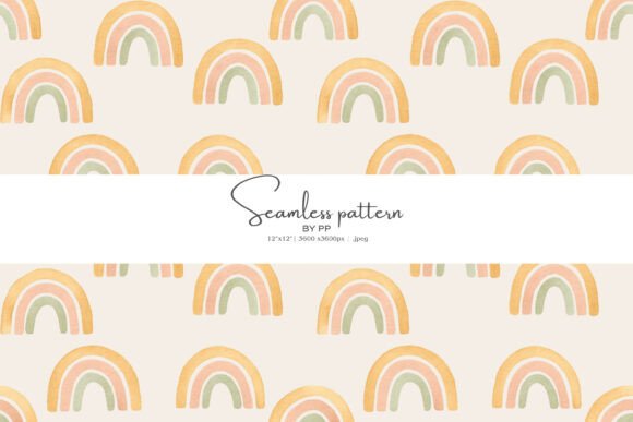 Download Pastel Rainbow Boho Pattern - Rainbow Collection