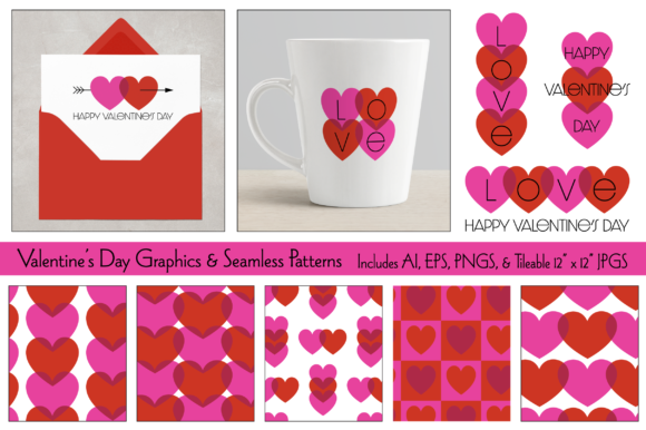 Download Valentine Day Graphics &amp; Patterns - Valentine Collection
