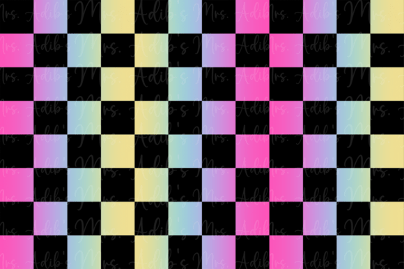 Download Rainbow Checker Seamless - Rainbow Collection