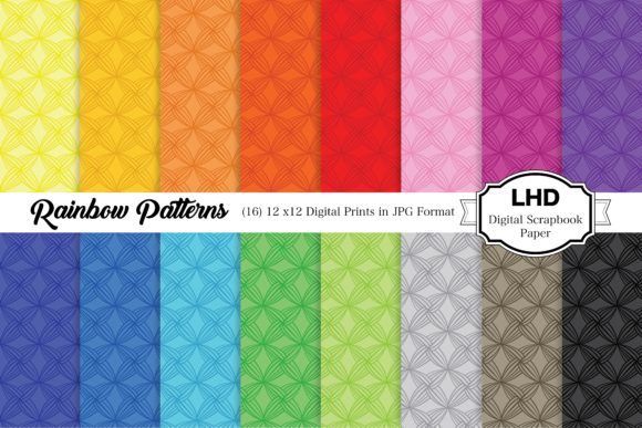 Download Rainbow Patterns Digital Backgrounds - Rainbow Collection