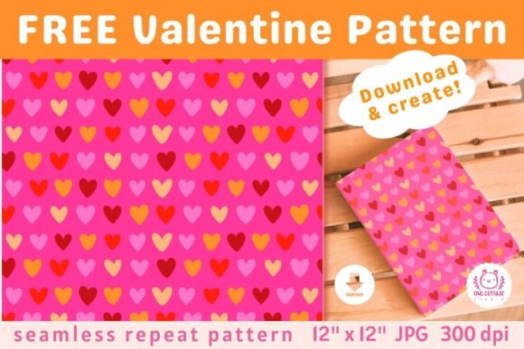 Download FREE Pink Valentine Seamless Pattern - Valentine Collection