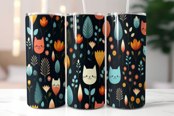 Download Seamless Playful Pattern Featuring Cats - Playful pattern Collection