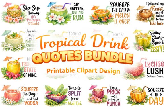 Download Funny Tropical Drink Quotes Sublimation - Sublimation Collection