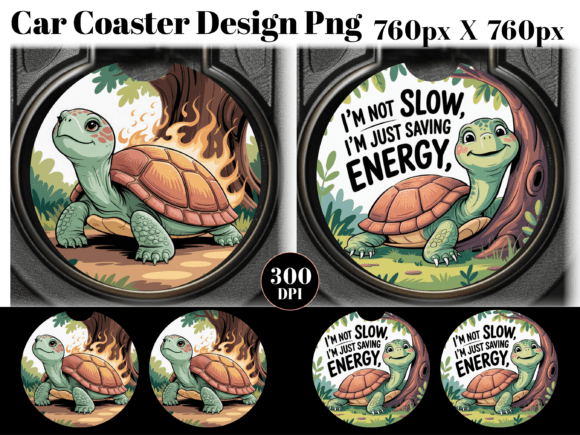 Download I'M NOT SLOW Car Coaster PNG Sublimation - Sublimation Collection