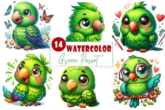 Download Cute and Funny Green Parrot Sublimation - Sublimation Collection