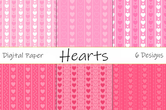 Download Seamless Patterns Valentine's Day Hearts - Valentine Collection
