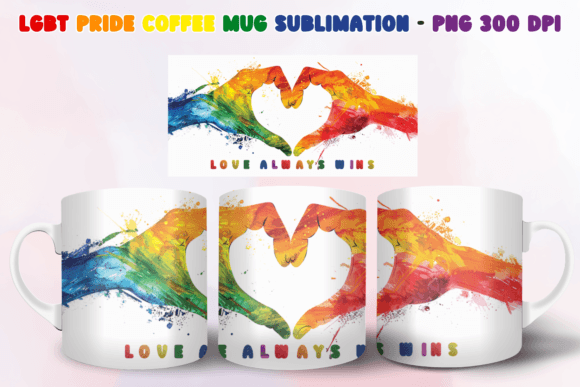 Download LGBT Pride Coffee Mug Sublimation PNG - Sublimation Collection