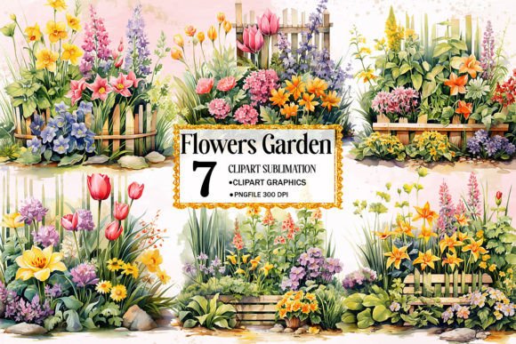 Download Flowers Garden Sublimation Clipart - Sublimation Collection